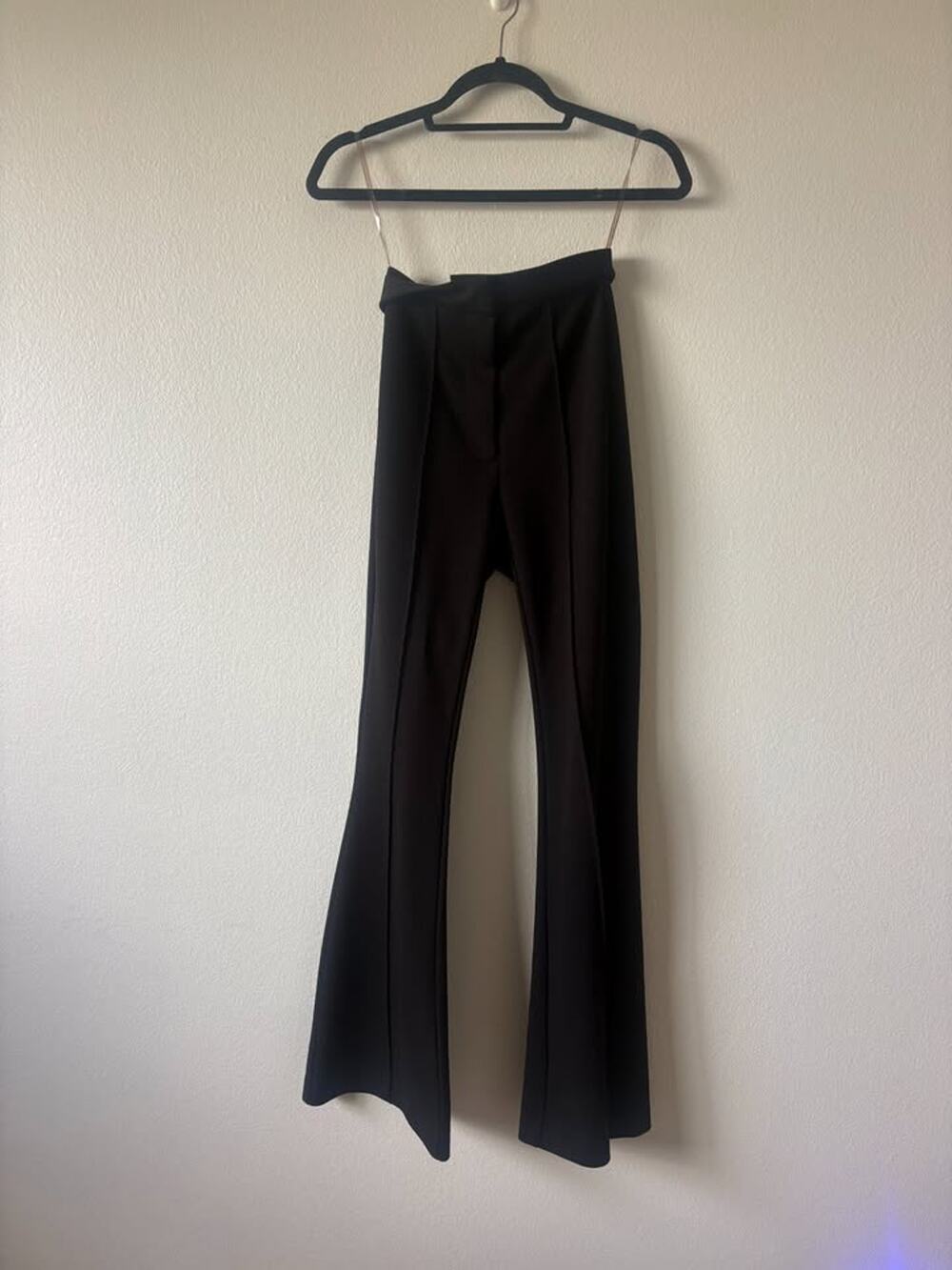 MESHKI Black Flare Trousers - Size S